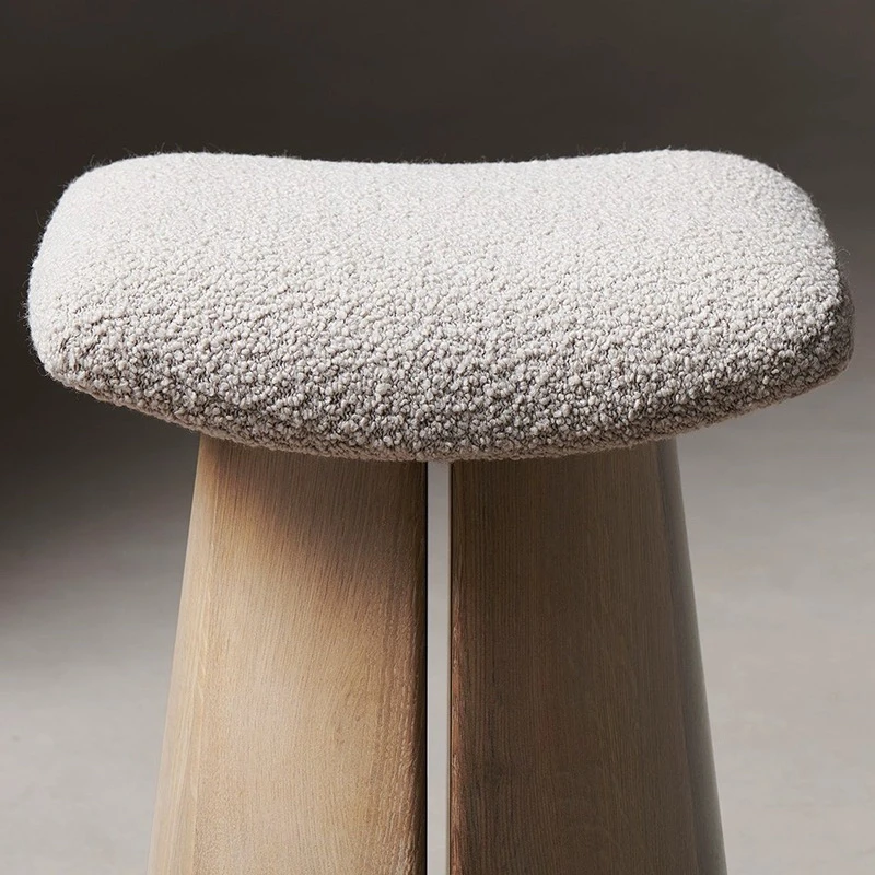 Nordic Luxury Solid Wood Bar Chair Creative Design Kitchen Counter Home Bar Stools Modern Taburetes Altos De Cocina Furniture