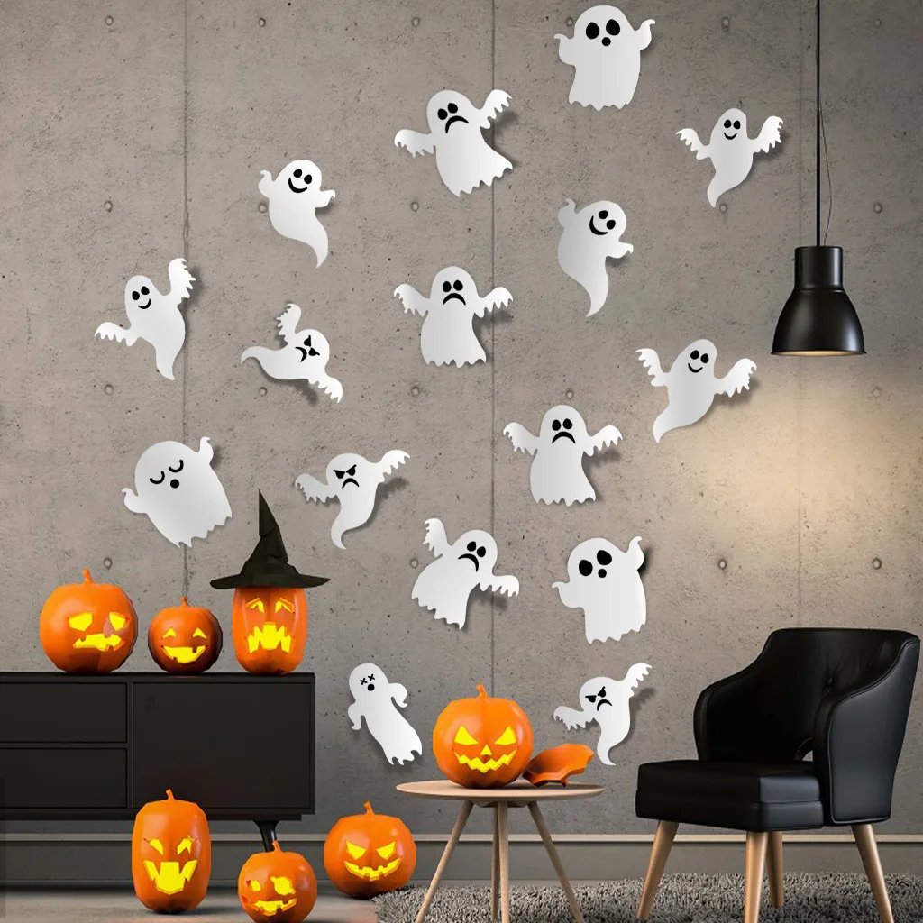 Halloween Decoration 3d Cool Black Bat Halloween Party Diy Bar Room Decoration Party Horror Props Wall Sticker
