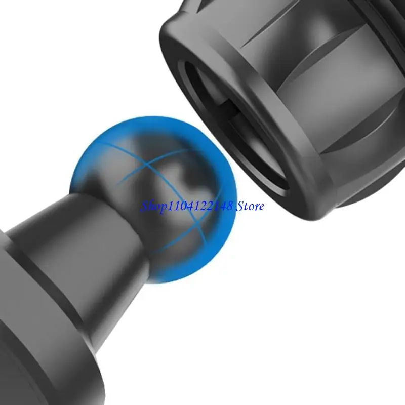 P9FA 자동차 에어 벤트 마운트 클립 어댑터 헤드 폰 홀더 용 범용 17mm 볼 차량용 충전기 확장 지원용 스탠드 클램프