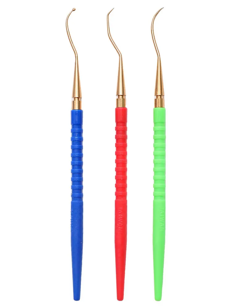 3pcsRegulator Scuba Diving O-Ring Remover Scuba Diving Repair Tool O-Ring Remover Handle Brass Pick Hooks Diving Accessories 3
