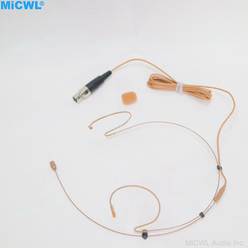 Fone de Ouvido Sistema sem Fio 4pin para Shure Marrom Microfone Mini Xlr Ad4q Ulxd4d Qlxd Ulxd Slxd Tan Cor Ta4f - Image 5