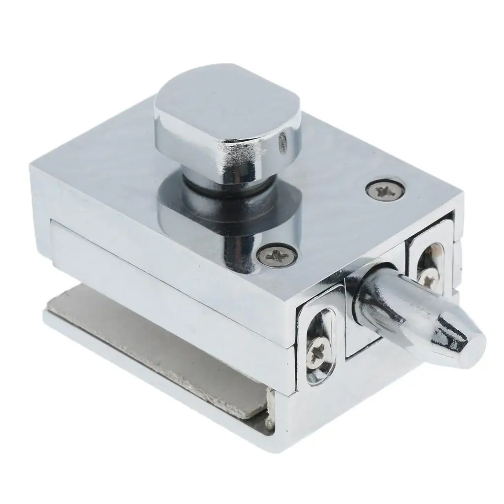 

Durable Keyless Stainless Steel Glass Door Lock Anti-theft Security Lock Silver