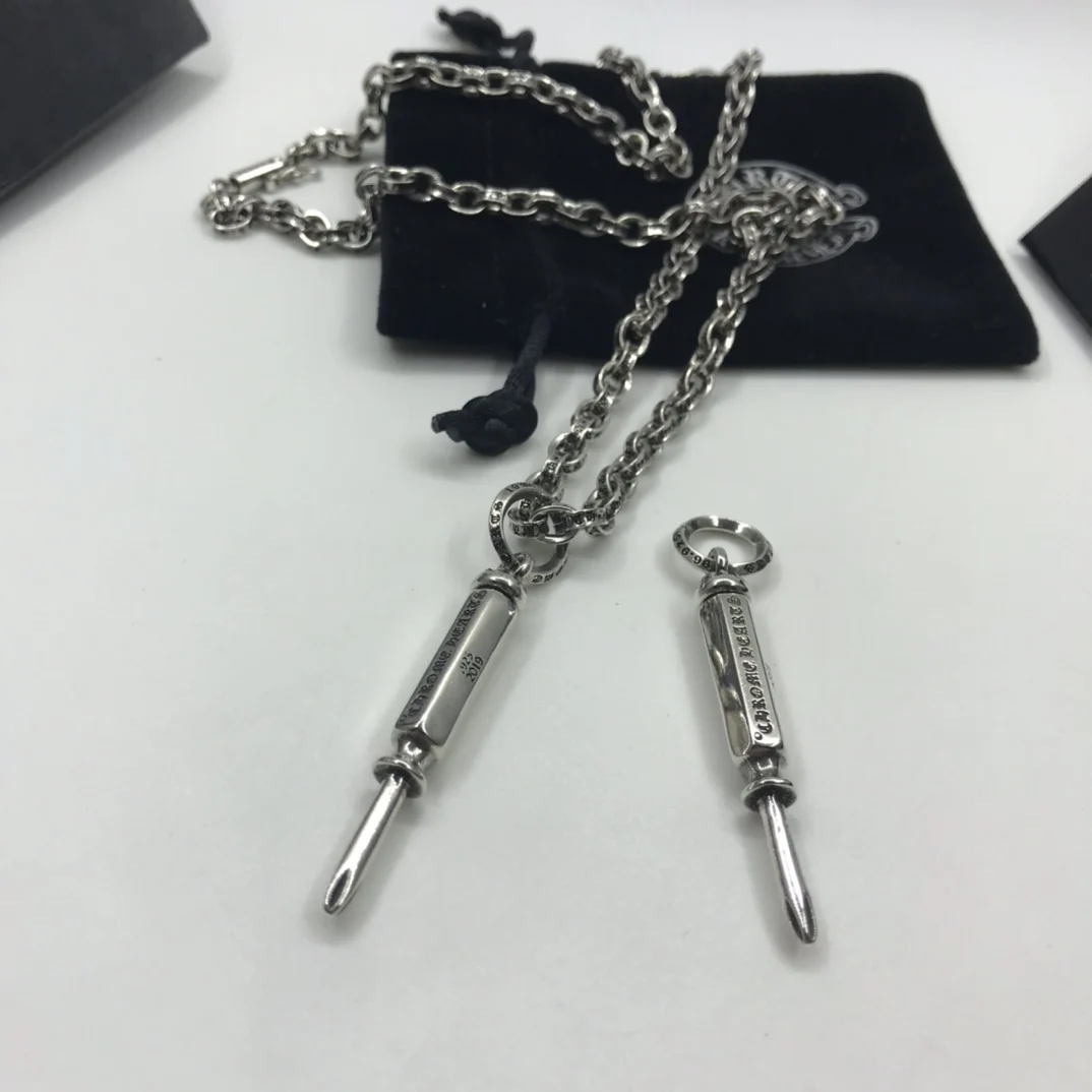 

European and American fashion retro screwdriver pendant necklace