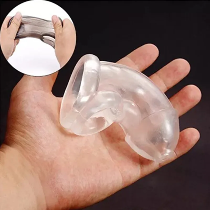 Male Chastity Cage Cock Ring Ball Stretcher Cock Sleeve Penis Delay Ejaculation penis chastity cage chastity lock sex toy chastity cage accessory penis cock ring