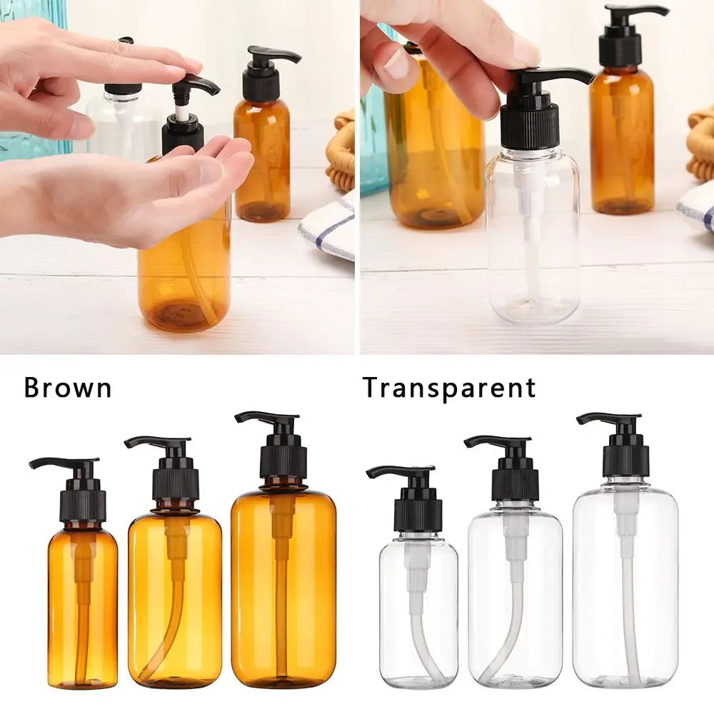 

1pc Useful Home Bath Supplies Plastic Hand Sanitizer Pump Container Liquid Bottling Shower Gel Bottles