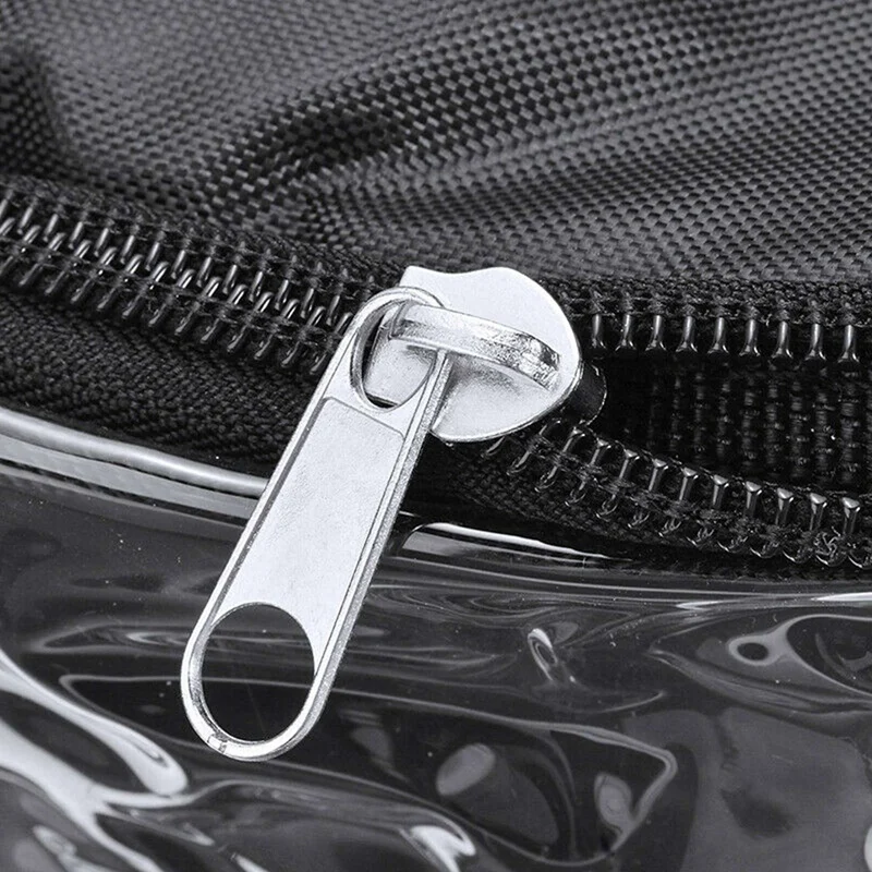 Retail 4X Large Clear Holds DVD CD Storage Holder Easy Zip Closure Carry Bag Organizer