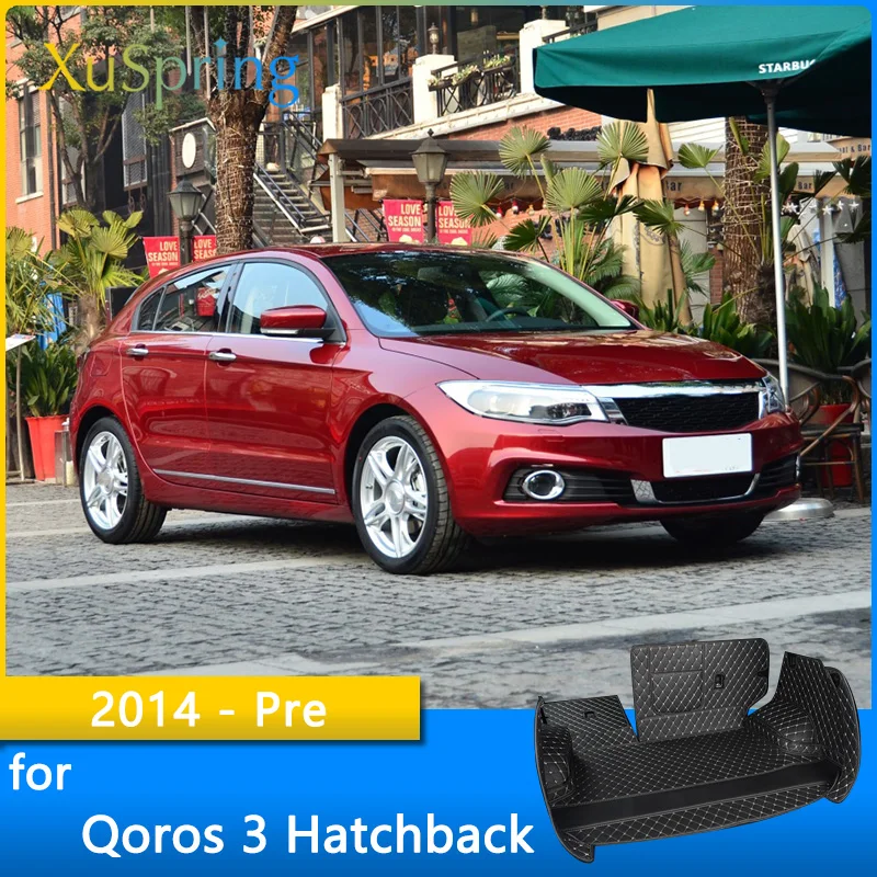

Коврик для багажника автомобиля, прочный коврик для багажника Qoros 3 Hatchback 2014 2015 2016 2017 2020 2021