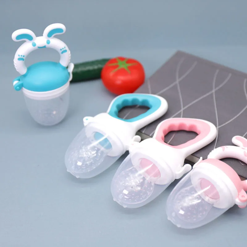 1Pcs Fresh Food Nibbler Baby Pacifiers Feeder Kids Fruit Feeder Nipples Feeding Safe Baby Supplies Infant Pacifier with Cover