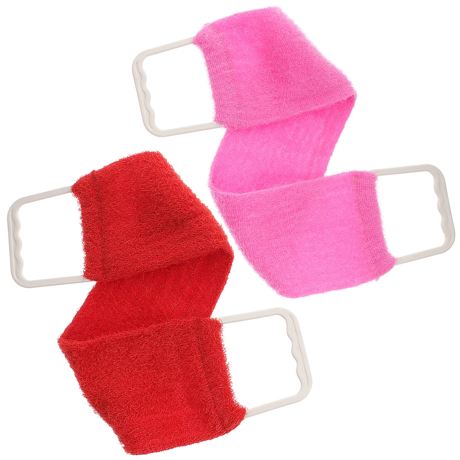Back Scrubber Towel Exfoliating Shower Cloth Double- sided for Bath Shower Scrub Strap ( )