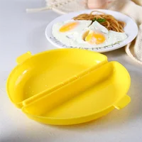 Plateau de cuisson d'œufs multifonctionnel pour micro-ondes, poêle à omelette, moule de cuisson pour petit déjeuner, Gadgets et outils de cuisine à domicile 4