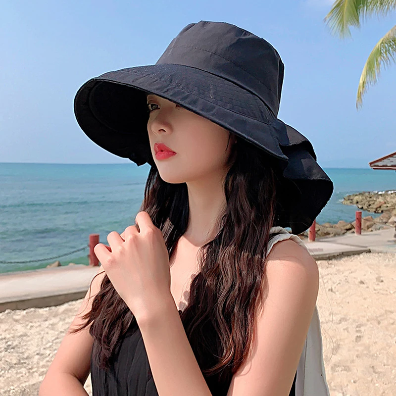 여성용 보호대 햇빛가리개 달린 태양 모자, 야외 사이클링 여행용, 챙이 큰 어부 모자, 하이킹 모자, 여름 신상