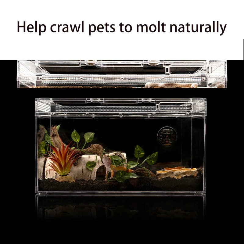 Snake Hide Small Caves Artificial Birch Log Terrarium Decor reptile terrarium decor