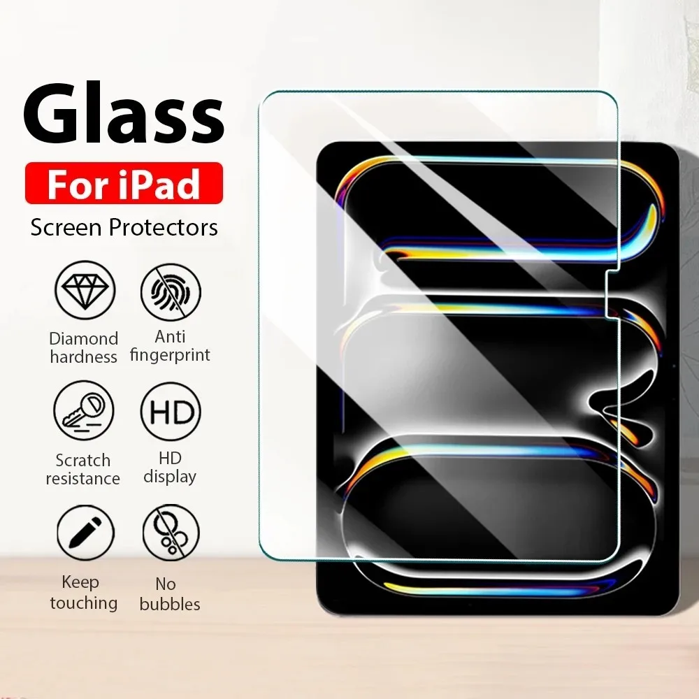 

Закаленное стекло для iPad Pro 13 2024 7th Pro 11 5th Air11 6 13 5 4 3Pro 2 1 10th 10,9 10,2 9,7 Mini 5 4 3 2 1 Pro12.9, стеклянная пленка