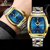 BINBOND B355 Stainless Steel Men Watch Top Quailty Luxury Push Button Hidden Clasp Waterproof Luminous Date Week Sport Men Watch 1