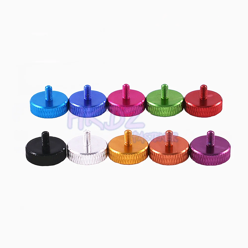 Colorful Aluminum Knurled Thumb Screws for DIY Decorative Projects