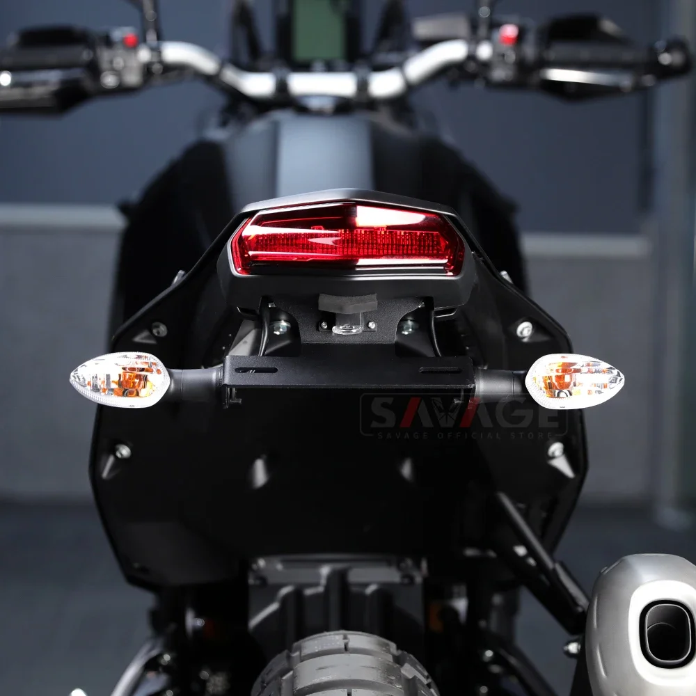 License Plate Holder For YAMAHA Tenere 700 World Raid XTZ700 RALLY T7-2025 Motorcycle Tail Tidy Fender Eliminator LED Light motorcycle license plate holder
