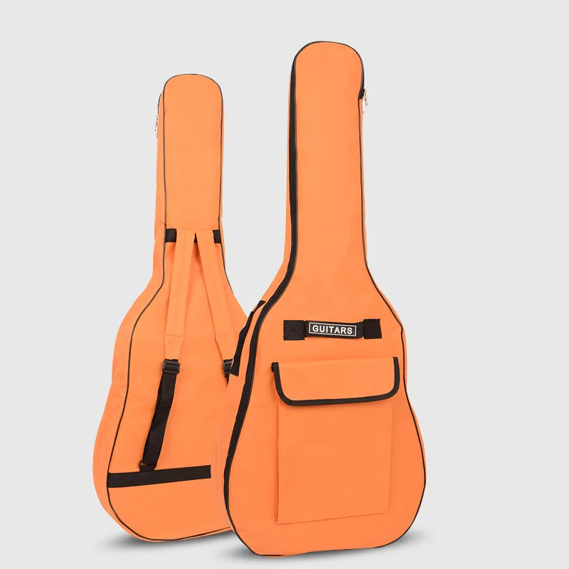 Guitar Bag 40/41 Inch Double Straps 5MM Thick Padded Cotton Acoustic Guitar Backpack Carry Case 600D Oxford Fabric Waterproof