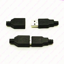 

10PCS DIY USB A Type Male & Female Connectors Assembly Adapter USB Jack 2.0 Soldering Plug Socket With Plastic Shell