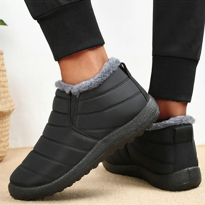 Women's Winter Sneakers Stylish Fur Slip On Casual Shoes