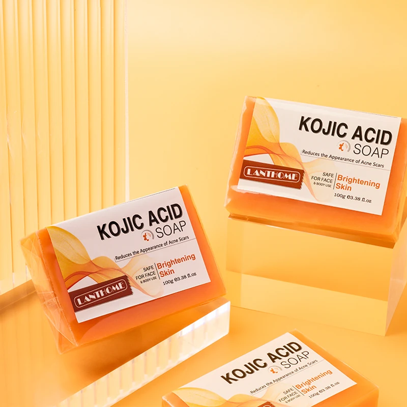 

Kojic Acid Soap Original for Face Skin Whitening Soap Bar Brightening Lightening Hand Soap Cleaning Acne Removal Body Care