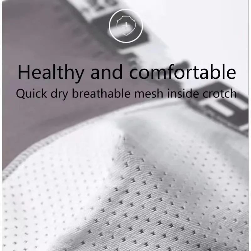 1 PCS 2024 Men's Underwear Cotton Underwear Letter Waistband Comfortable Breathable Soft Boxer Fashion Casual Sports Shorts 5