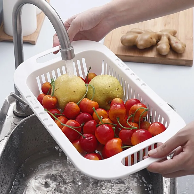 Cestello Di Scarico Multifunzionale, Cestello Di Scarico Per Lavello Da  Cucina, Cestello Lavaggio Frutta Verdura Di Grande Capacità Con Filtro, Per