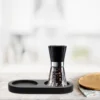 Coasters Wooden Pepper Mill Base Kitchen Tray Grinding Disc Condiment Black Salt and Sauce Bottle for Child 2
