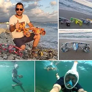  Underwater Scooter with Action Camera Mount - Dual Motor Sea Scooter OLED Display