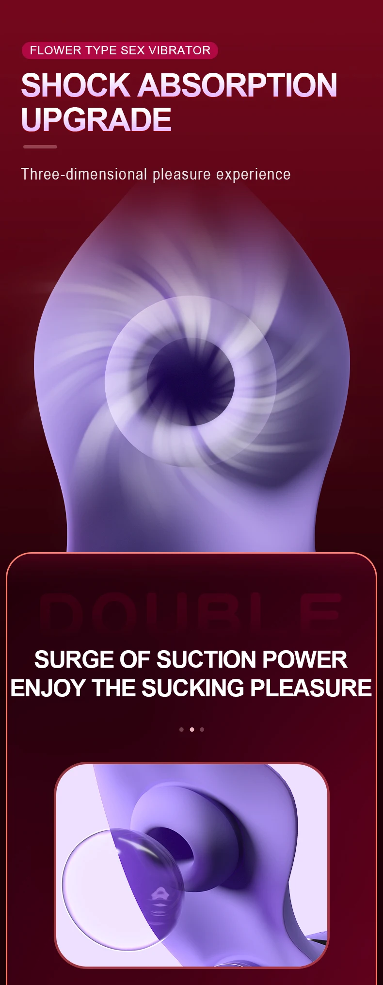 Telescopic Vibrator For Women Clitoris And Anal Stimulation_voghion.com