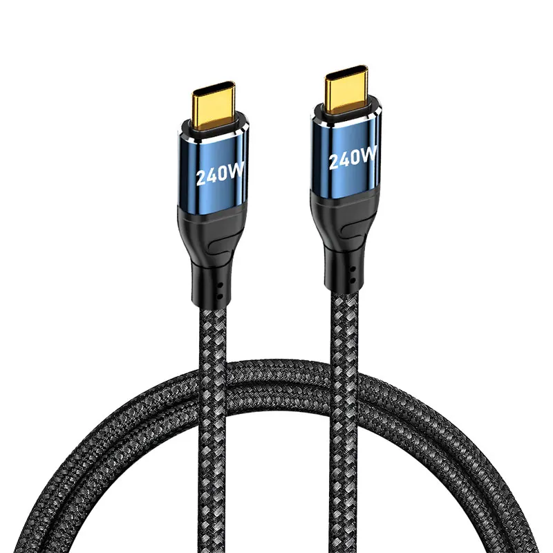 240W High-Speed USB Type-C Charging Cable - Super Fast Charge & Data Transfer, 2m/3m Lengths