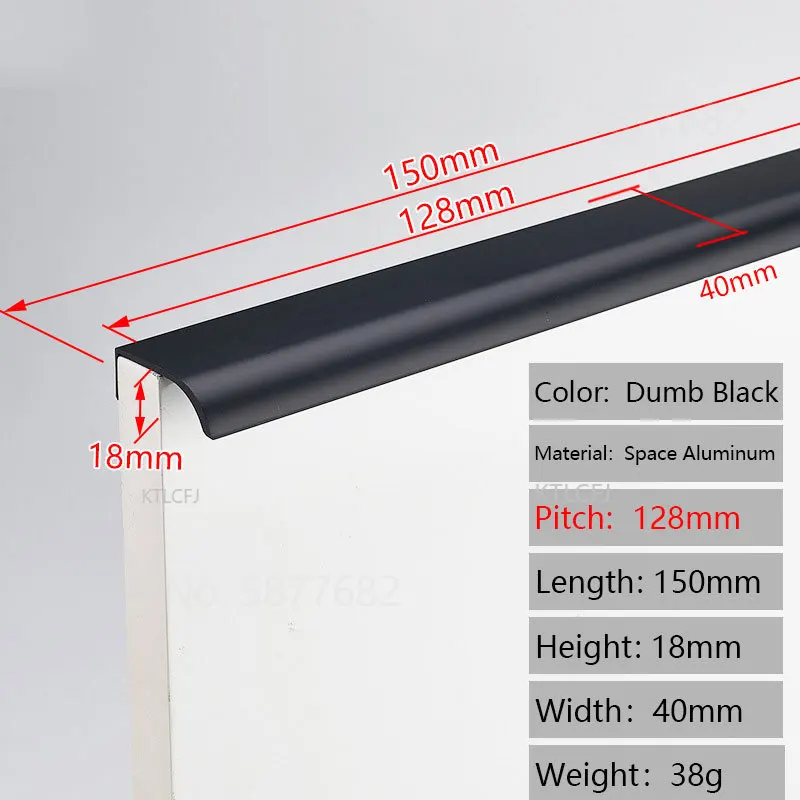 Black Length 150mm