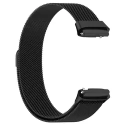 Premium Metal Bracelet Strap Replacement for Smartwatch - Sleek and Durable Wrist Accessory (Black)