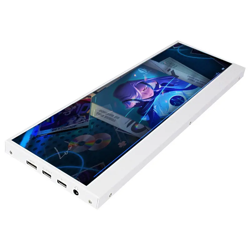 14インチポータブルモニター,4K,3840x1100,USBタイプC,カーサブ