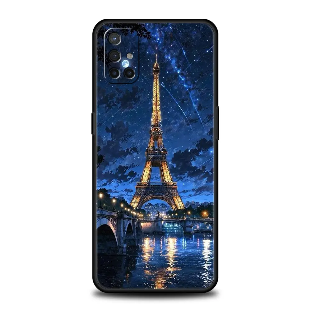 Red Umbrella Eiffel Tower Design Phone Case Cover