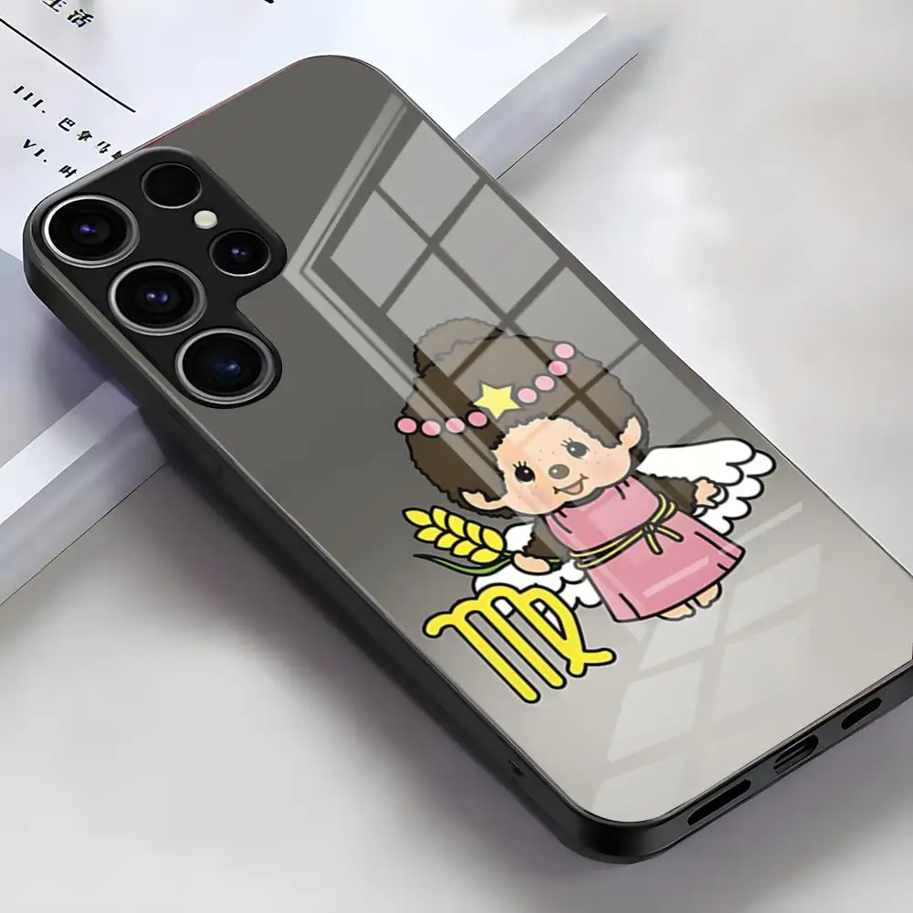 Adorable Cartoon Character Glass Phone Case Cover