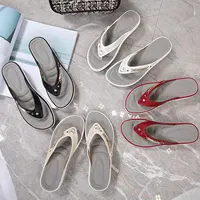 2024 Women's Slippers New Fashion Slides Non-Slip Shoes Beach Sandals Women Outside Leisure Flip Flops Wear Open Toe 2