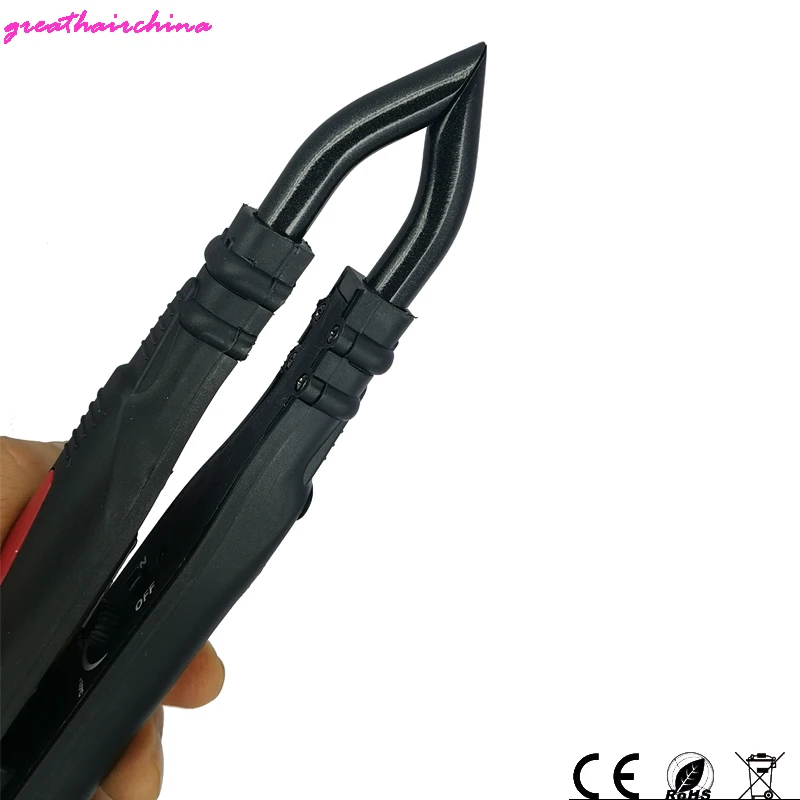 JR-678 팁 C 온도조절기 포함 전문 헤어 용접기, 헤어 케라틴 본딩 커넥터, 미용 미용사 도구, 1 개
