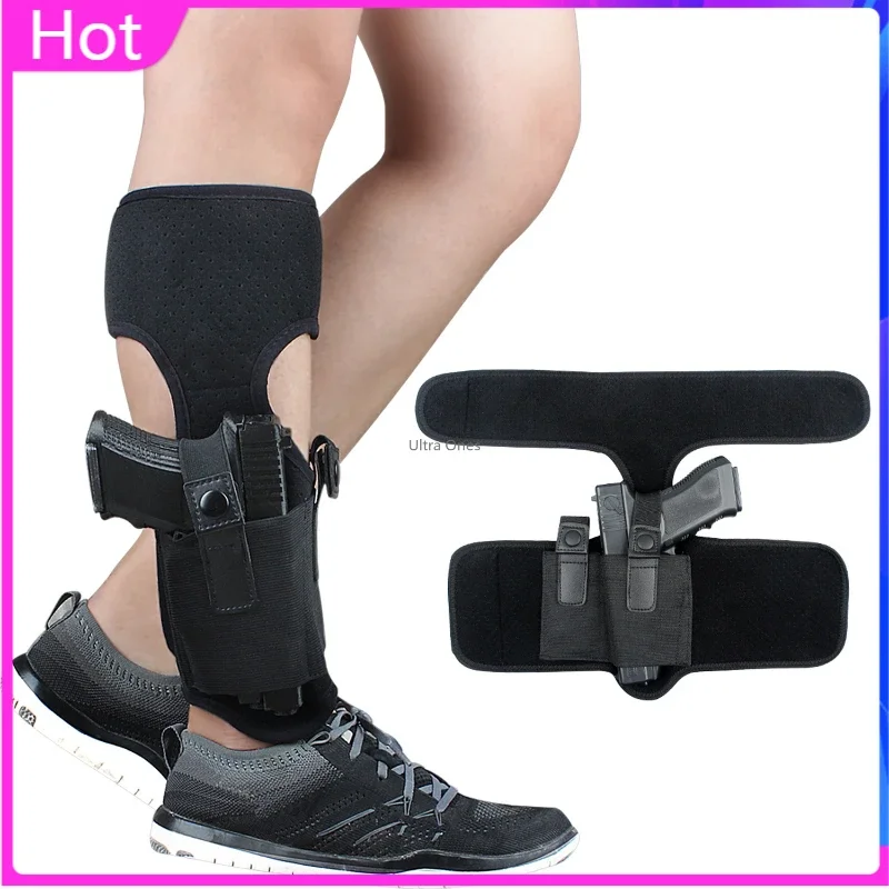 Concealed Carry Ankle Gun Holster for Glock 43 42 33 30 27 26 S&W M&P Shield 9mm Bodyguard .380 Ruger LCP LC9 Sig Sauer pistol holster gun holster gun accessories