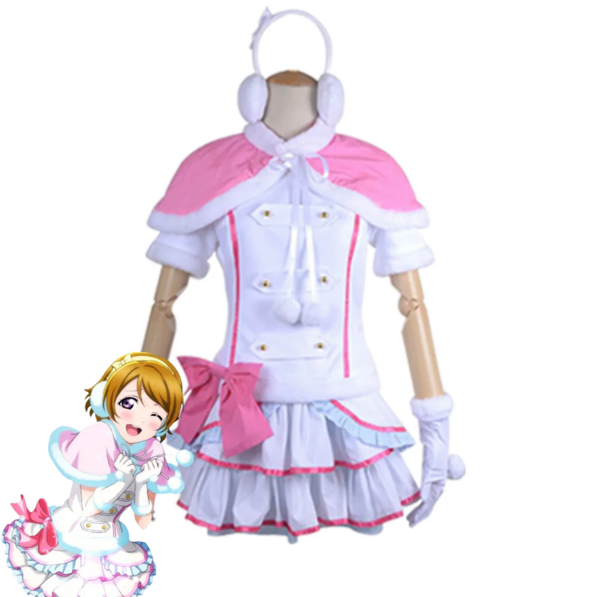Love Live Kotori Minami Snow Halation Winter Dress Cosplay Costume
