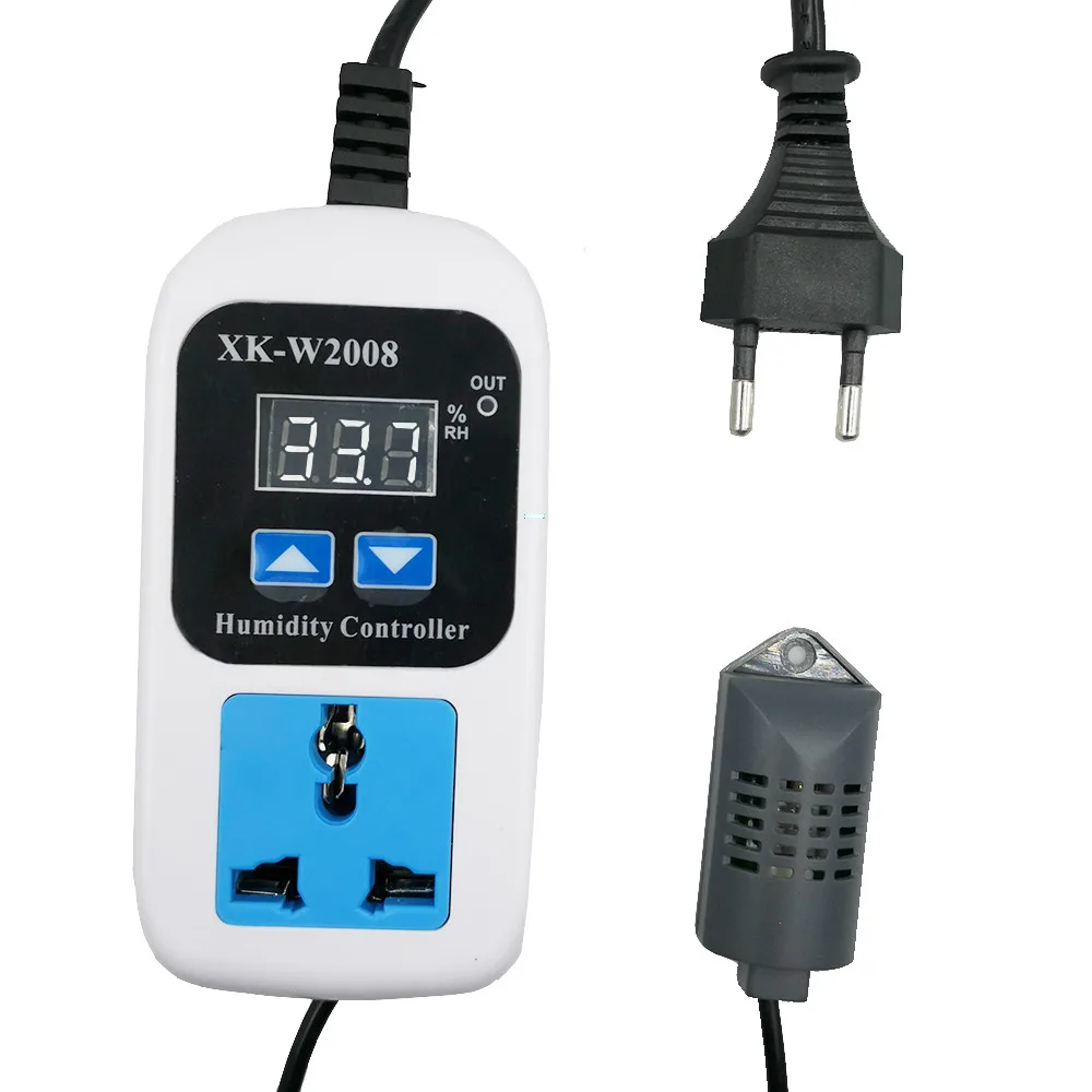 

w2001 AC 110-220V Digital socket Thermostat Regulator Temperature Controller Microcomputer Socket Outlet -50~110C NTC Sensor