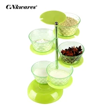 

Kitchen Vertical Rotary Jars For Spices Creative Kitchen Supplies Multilayer Spice Container Seasoning Bottle Stand For Spice