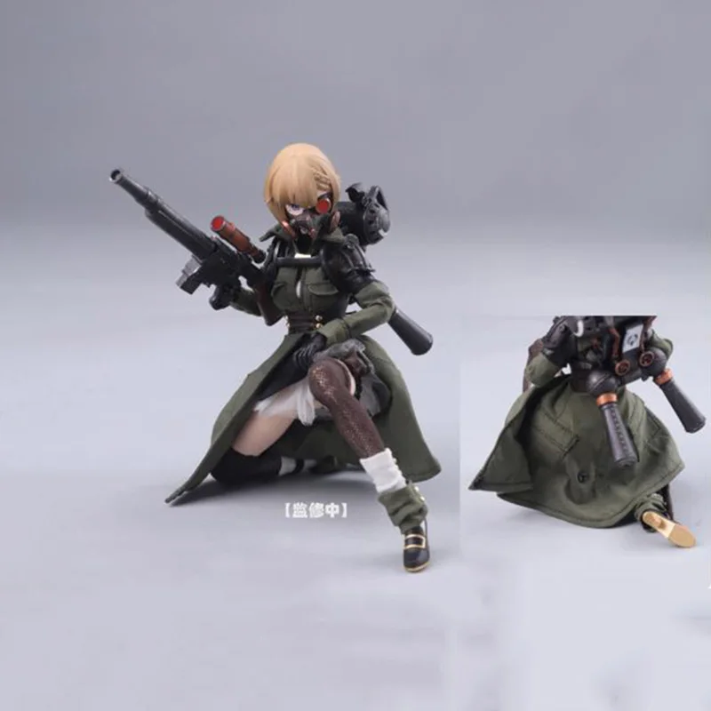 

In Stock LYNXPULSE PA001 1/12 Pocket Art Imelia 6'' Anime Girl Soldier Action Figure Doll Full Set Toys for Fans