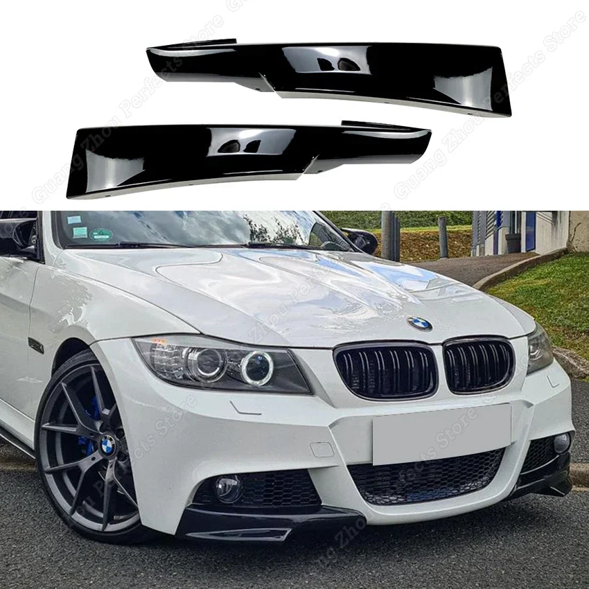 Style Front Bumper Lip Splitter Body Kit For BMW 3 Series E90 Facelift LCI  M-Sport Splitter Sport Exterior Tuning Black, E30 Bbs Body Kit