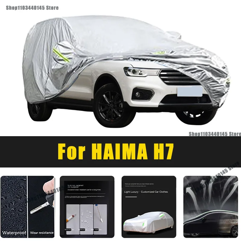 

Full Car Covers Outdoor Sun UV Protection Dust Rain Snow Oxford cover Protective For HAIMA H7 Accessories