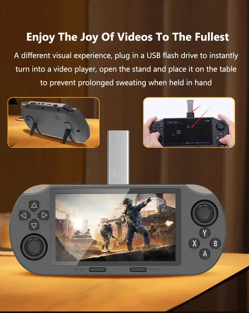 SF3000 Mini Portable Handheld Game Player 4.5 Inch IPS