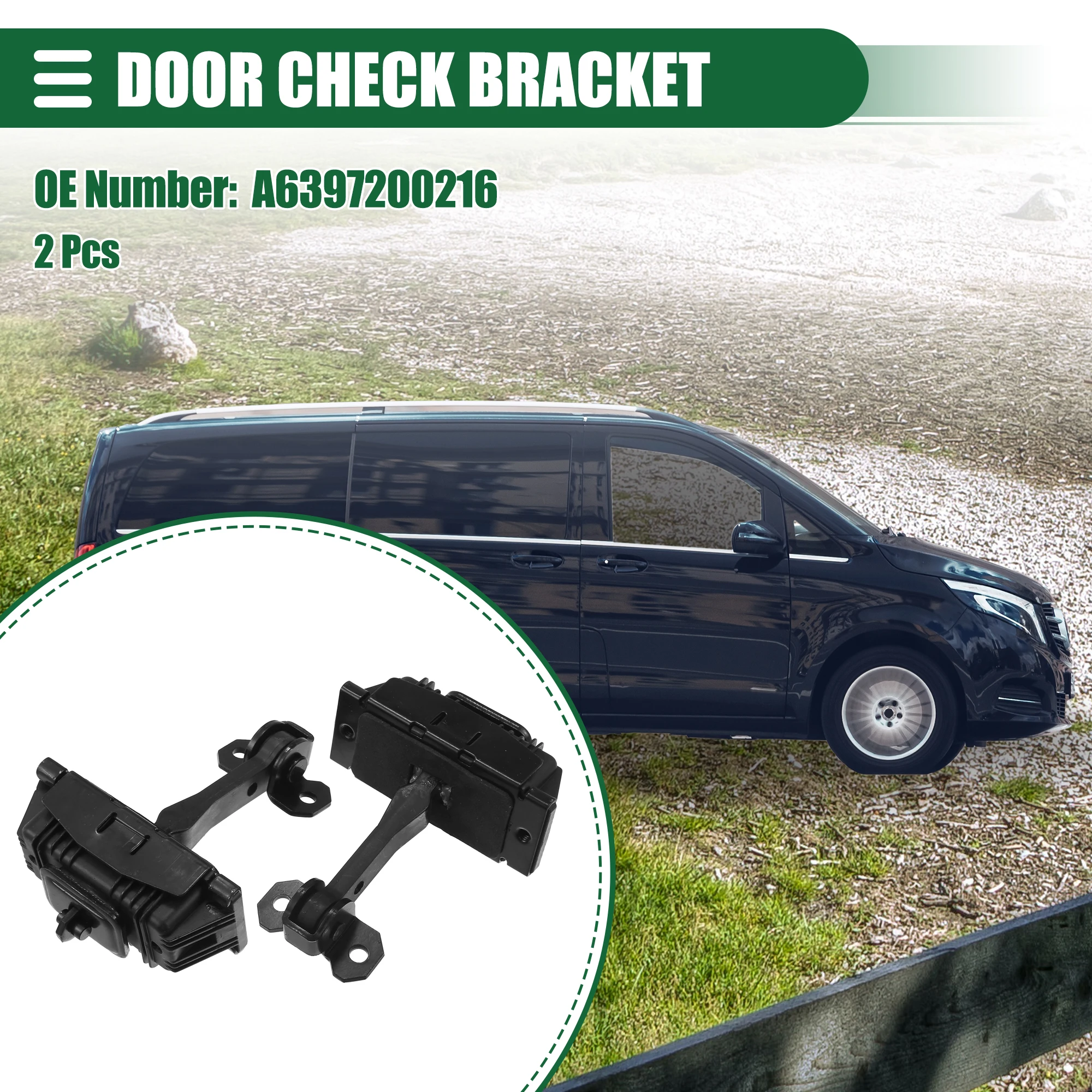 

X Autohaux 2 Pcs Door Check Strap Assembly for Mercedes Benz Vito W639 2003-2014 No.A6397200216