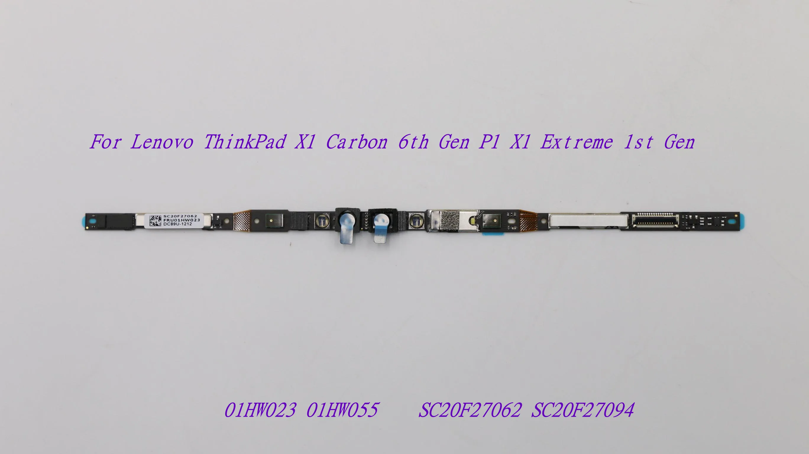 

Новая/Orig веб-камера HD/IR RGB/IR 2 в 1 для Lenovo ThinkPad X1 Carbon 6-го поколения P1 X1 Extreme 1-го поколения 01HW023 01HW055 SC20F27062