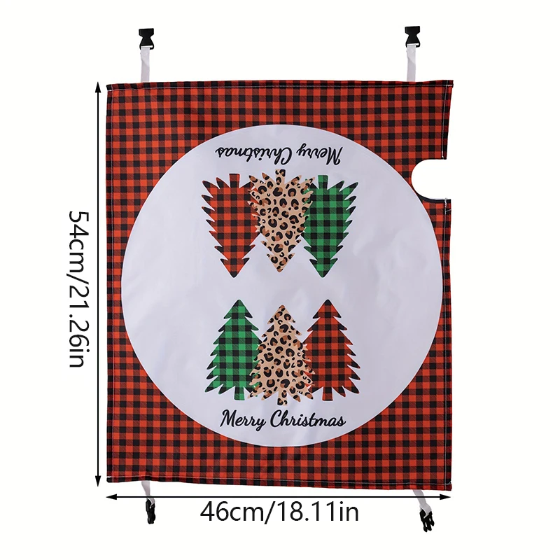 Christmas Mailbox Cover Happy New Year Merry Christmas Santa Claus Snowflake Decorative Mail Wraps Cover Letter Post Box