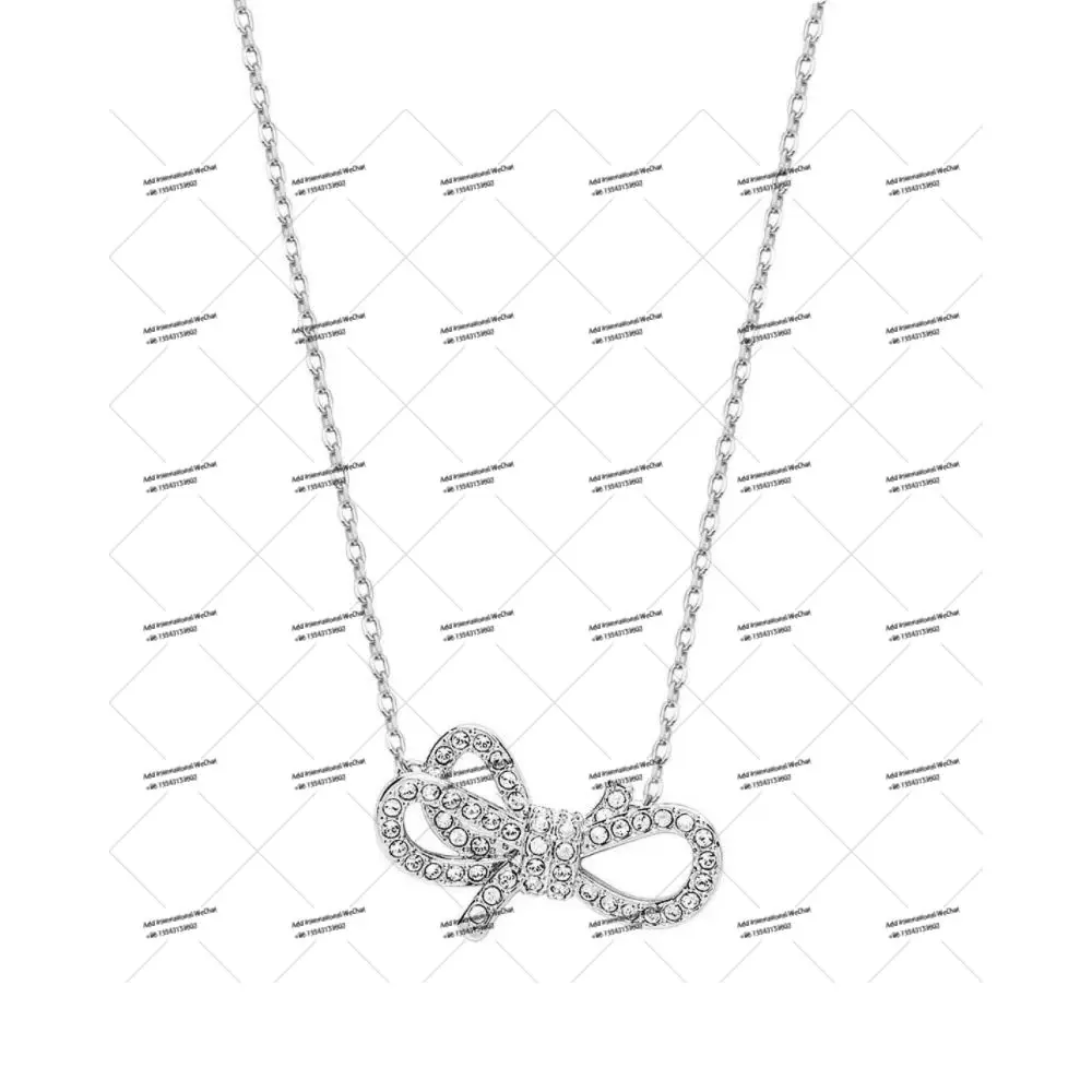 SHL original new elements, crystal dynamic collarbone necklace, bow multi-color necklace, high-quality birthday gift