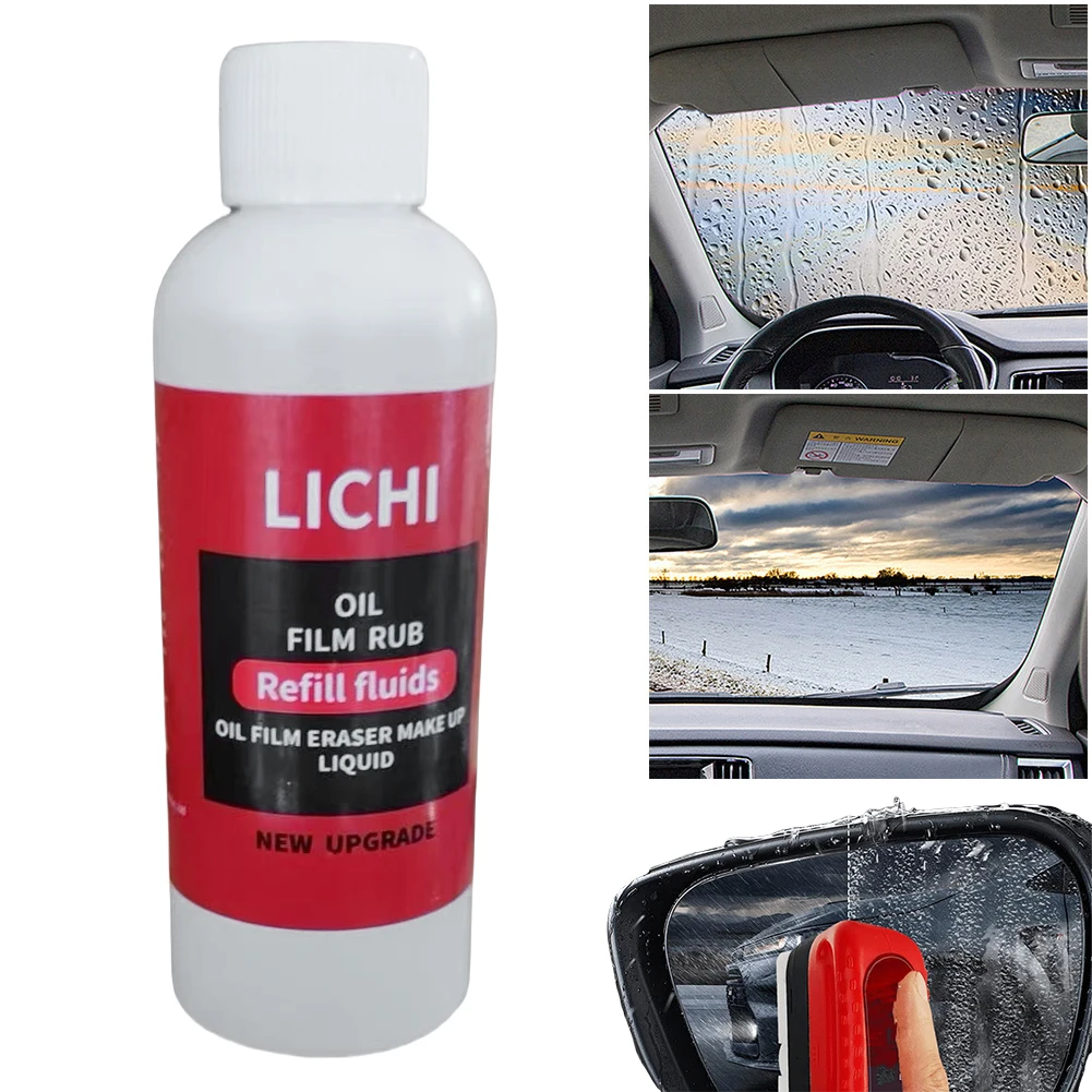 100ml Car Windshield Cleaner Liquid Auto Glass Oil Refill Window Glass Oil Film Agent Car Maintenance Agent